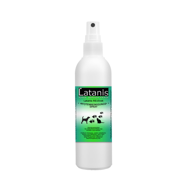 Pfotenreinigungsspray -Pfotenpflegespray RS15vet